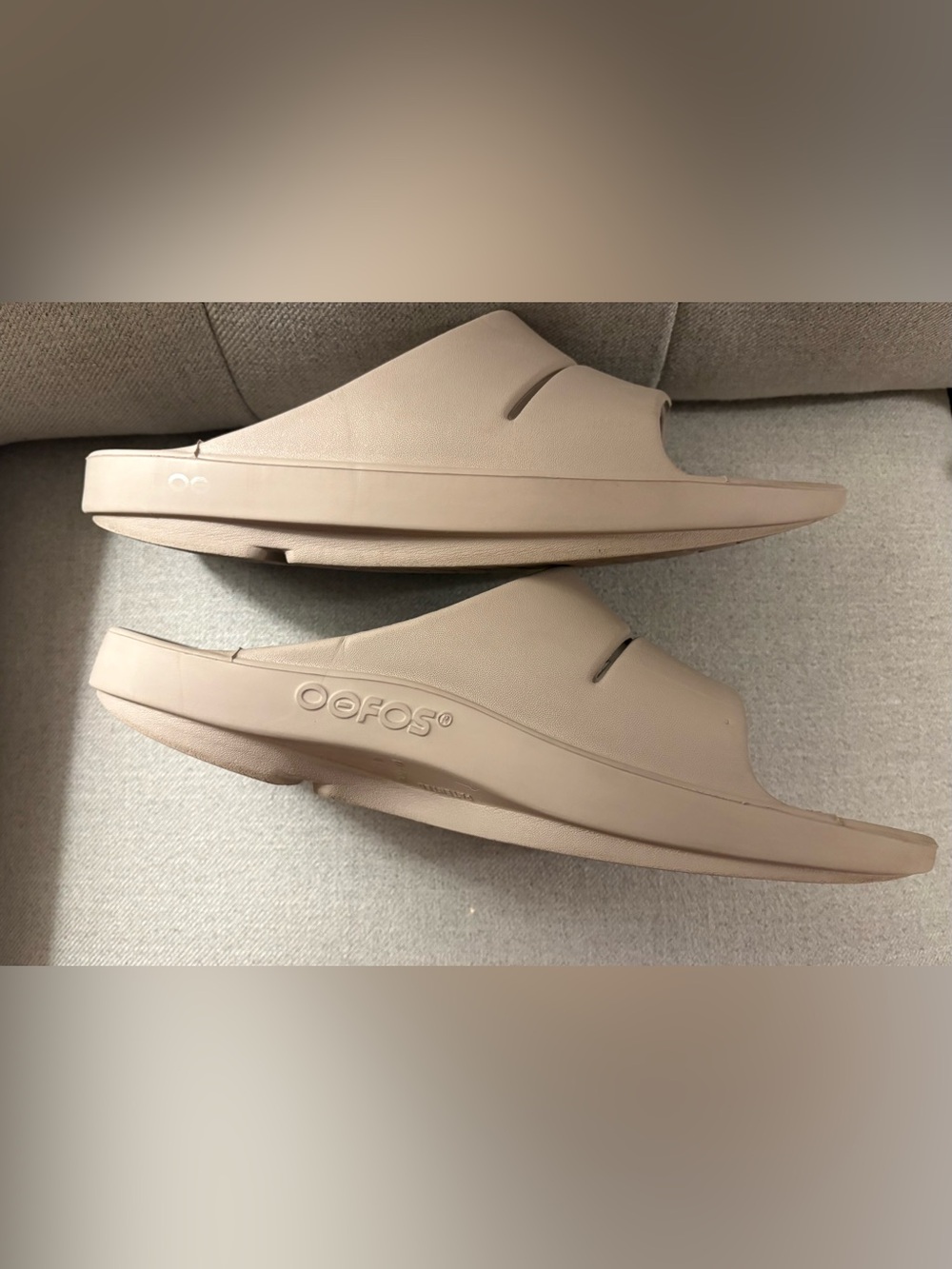 OOFOS OOahh Slide in nomad tan men’s size 12 recovery comfort slip on - Picture 5 of 11